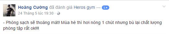 Đánh giá phòng tập