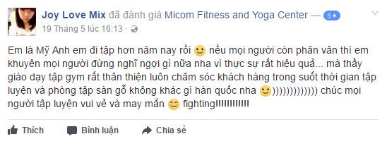 Đánh giá phòng tập Micom Fitness & Yoga Center