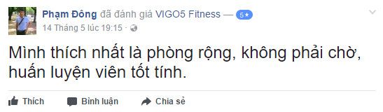 Đánh giá phòng tập Vigo5 Fitness