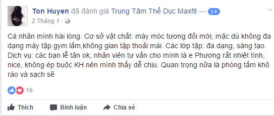 Đánh giá phòng tậpM axFit