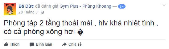 NĐánh giá phòng tập Gym Plus