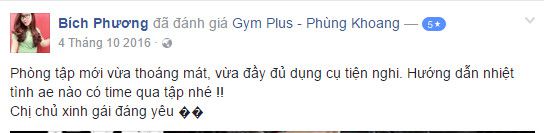 Đánh giá phòng tập Gym Plus