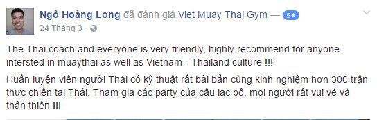 Đánh giá phòng tập Viet Muay Thai Gym