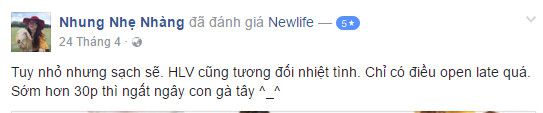 Đánh giá phòng tập Gym Newlife