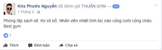 Đánh giá phòng tập Thuận Gym