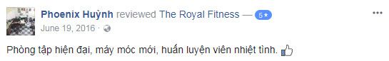 Đánh giá Phòng tập gym Royal Fitness, Bàu Cát 5, Quận Tân Bình