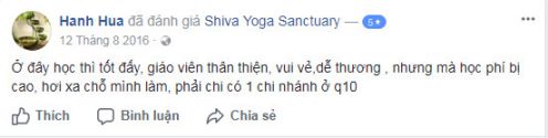 Đánh giá Shiva Yoga, Lý Chính Thắng, Quận 3