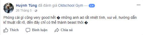 Đánh giá phòng tập OldSchool Gym