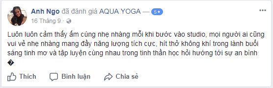 Đánh giá phòng tập Phòng tập Aqua Yoga, Hồng Lĩnh, Quận 10